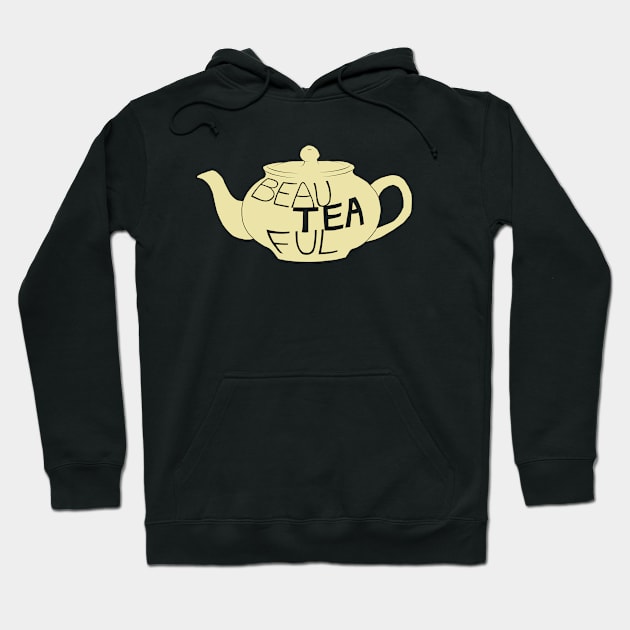 Yellow teapot Hoodie by Johka